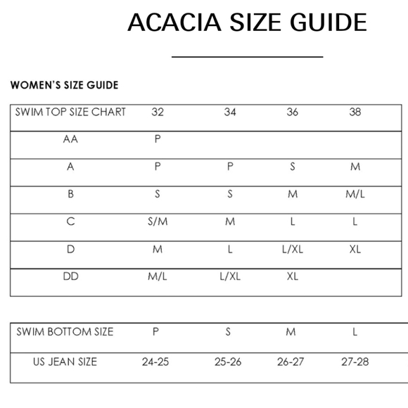 acacia swimwear Swim Acacia Daisy Block Bikini Set Poshmark